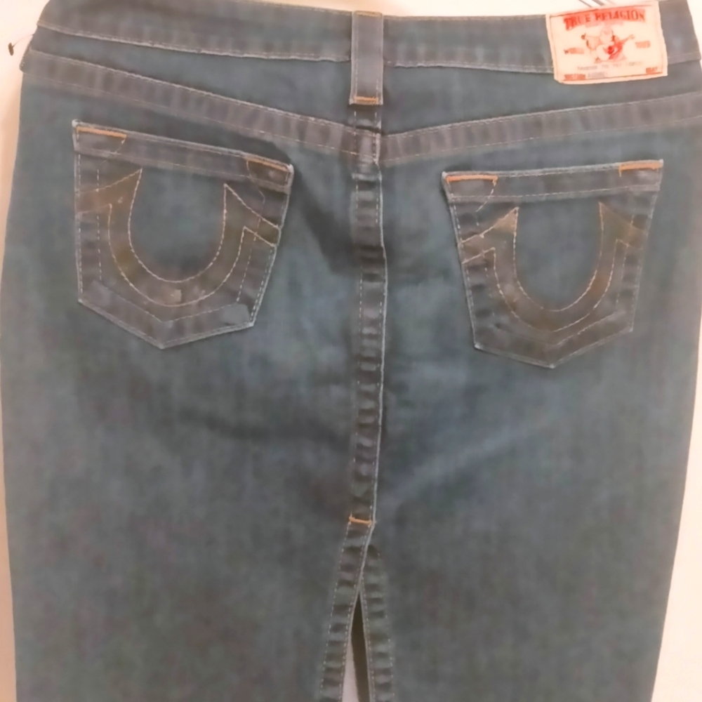 True Religion denim skirt